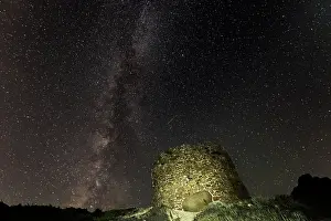 Universe: Bantine Sale historic Spanish tower with Milky