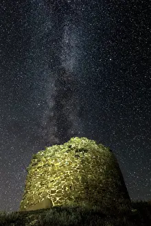 Universe: Bantine Sale historic Spanish tower with Milky
