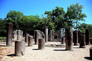 Times: Baptistery from the 6th century in the ruins of