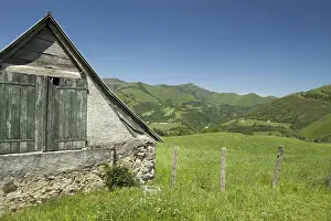 Atlantiques: Barn, Pasture and Fence, Larrau, La Soule, Pyr&, x9ba9;es-Atl