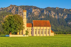 Baroque: Baroque church St. Coloman, in the back mountain