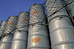 Ready: Barrels of radioactive waste