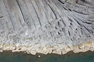 Basalt: Basalt columns, volcanic igneous, magmatic rock formations a
