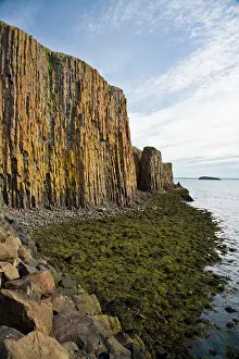 Basaltic: Basaltic columns near Stykkisholmur, Iceland