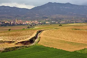 Irrigation: At the base of mountains, the village of