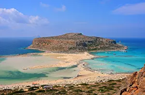 Crete: Bay of Balos with lagoon of Gramvousa, Western Crete