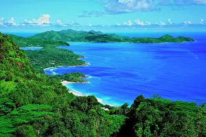 Dreamlike: Front bay Grand Anse, rear bay Anse Boileau and