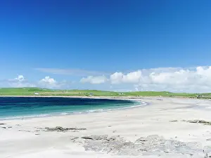 Orkney: Bay of Skaill, a sheltered bay with sandy