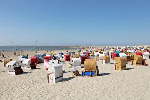 Chairs: Beach chairs and beach tents at the main beach