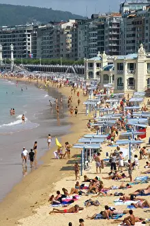 Frazier: Beach scene at La Concha Bay in the city