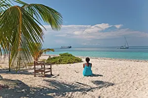 Cruise: A beach scene on Lime Cay in Belize