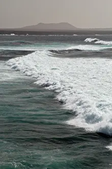 Spray: Beach with surf at Playa de Janubio - with Montana