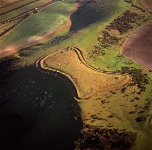 Beacon: Beacon Hill, an Iron Age hill fort, Burghclere, Hampshire