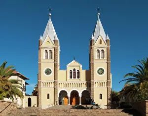 Windhoek: The beautiful facade of St. Mary's Cathedral, a