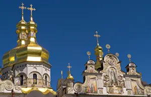 Soviet: Beautiful famous Perchersk Lavra Church