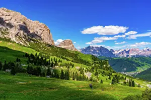 Limestone: Beautiful landscape of Langkofel Group or Sassolungo