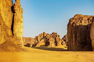 Erode: Beautiful sandstone scenery, Al Ula, Kingdom of