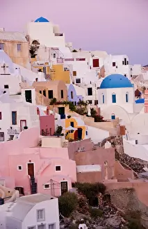 Step: The beautiful white buildings on the cliffs