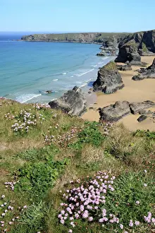 Steps: Bedruthan Steps Coastline and Beach