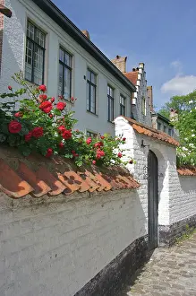 Bruges: Beguinale House. Bruges, Belgium, Europe