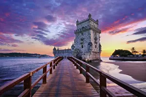 Entrance: Belem Tower or Tower of St Vincent, famous touri