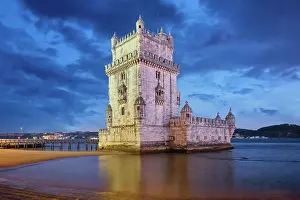 Entrance: Belem Tower or Tower of St Vincent, famous touri