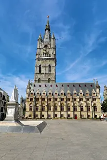 Gent: The Belfort van Gent, the Belfry of Ghent medieval