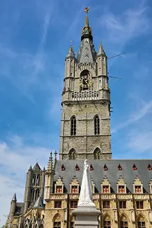 Gent: The Belfort van Gent, the Belfry of Ghent medieval