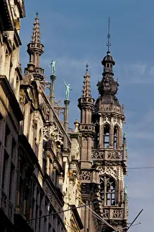 Brussels: Belgium, Brussels, Grand Place. Detail of