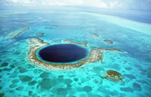 Tranquillity: Belize - aerial of Belize Blue Hole