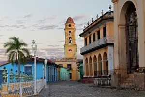 Trinidad: Bell Tower, Plaza Mayor at sunrise, UNESCO