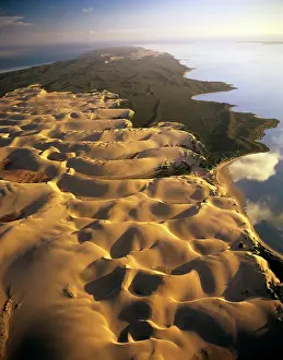 Prong: Bellefin Prong aerial showing sand dunes