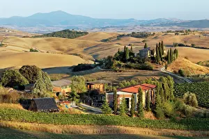 D Orcia: Belvedere House at sunset, San Quirico d'Orcia