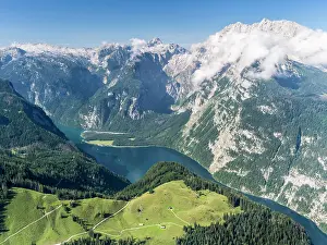 Konigssee: Berchtesgaden Alps, view from Mt. Jenner