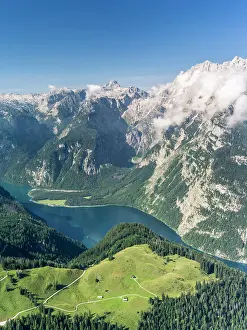 Konigssee: Berchtesgaden Alps, view from Mt. Jenner