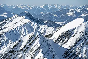 Berge: Berge im Winter, Blick auf Vorderlahner Kopf vom