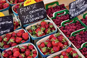 Sale: Berries for sale at the local market in