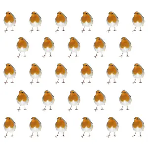 Wrapping: BIRD - Robin in repeating pattern Digital manipulation