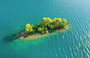 Graphic: Bird's eye view of the chive island in the turquoise