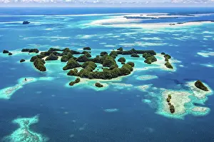Lagoon: Bird's-eye view of Ngerukewid Ngerukeuid Islands 7