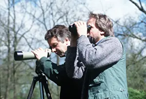 Hobbies: BIRDWATCHERS - looking through binoculars