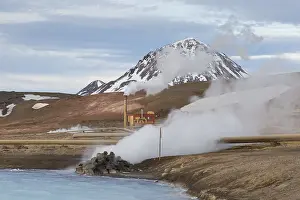Powered: Bjarnarflag geothermal power plant - close to the