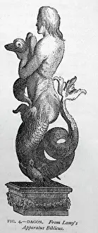 Monsters: Black & White Illustration: Sea monster