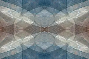 Kaleidoscope: Blue and brown abstract