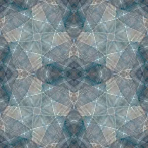 Kaleidoscope: Blue and brown abstract
