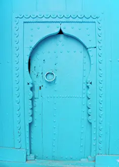 Surround: Blue door and surround