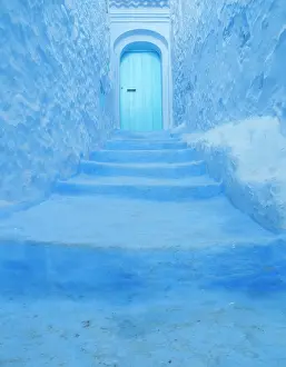 Surround: Blue door and surround