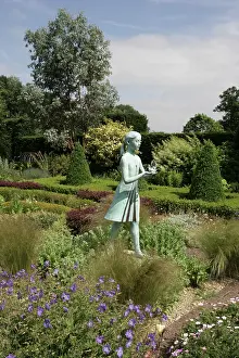 Paul Felix: The Blue Girl Statue Waterperry Gardens, (the former