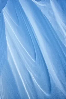Winds: Blue Ice Designs created by strong winds form in