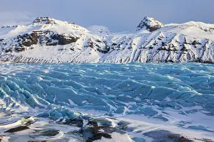 Largest: Blue ice on Svinafellsjnkull, arm of the Vatnajnkull